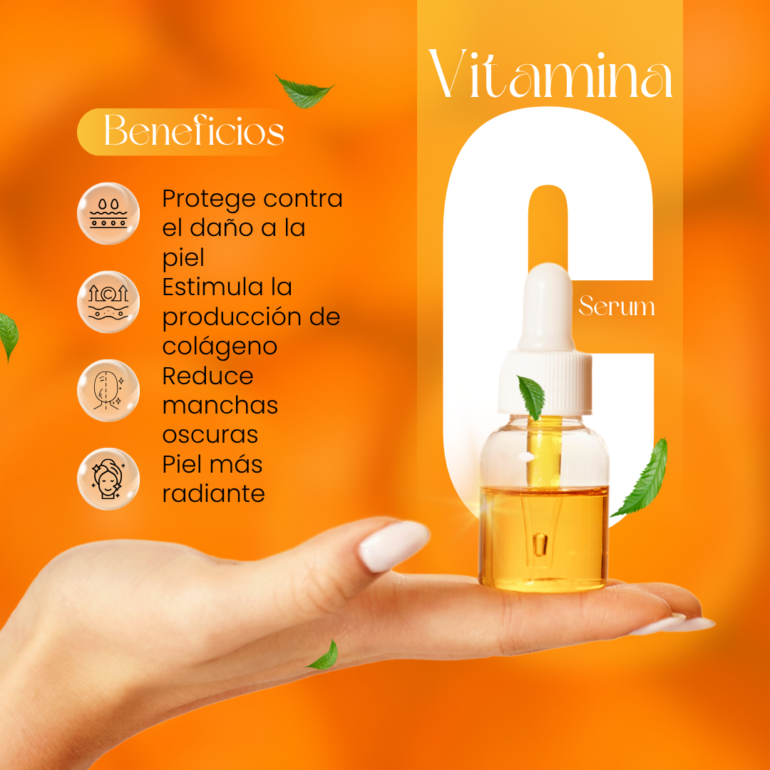 Sérum Facial Vitamina C Carbón Activo